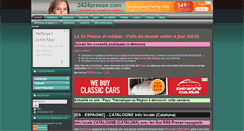 Desktop Screenshot of 2424presse.com